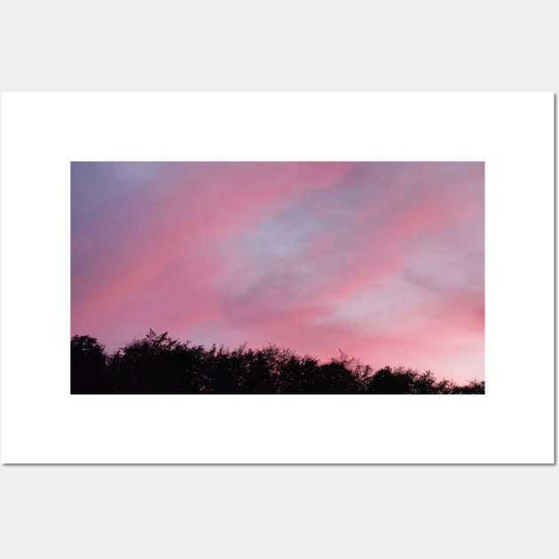 Pink Evening Sky Wall Art by craftydesigns